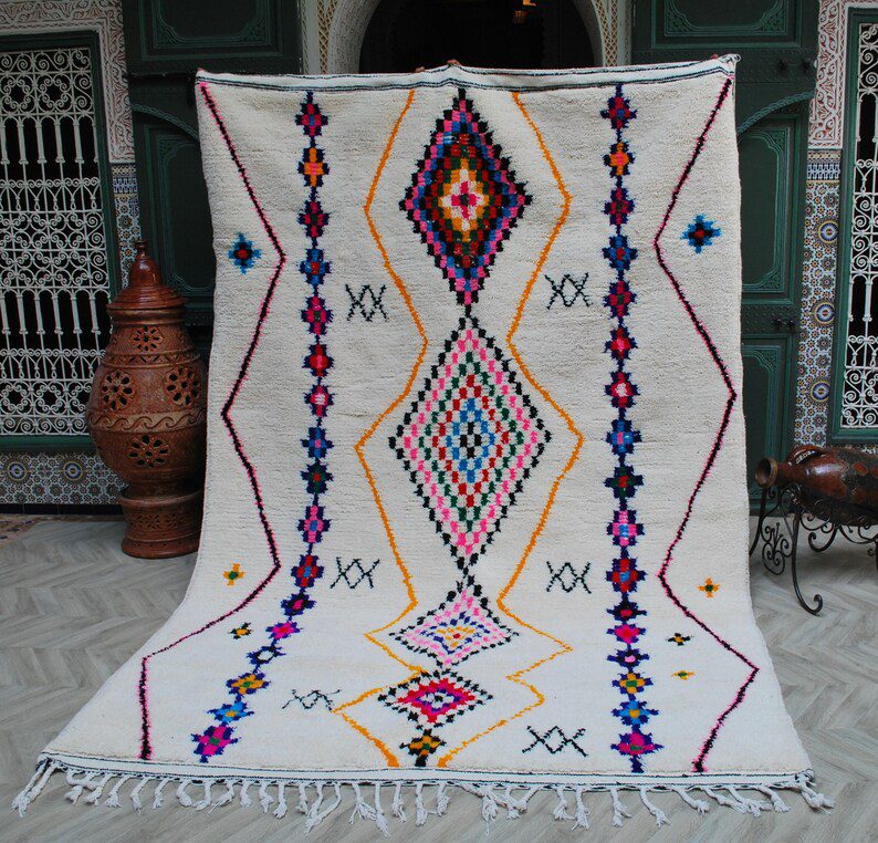 2,7 X 5,7 ft wool rug,corridor carpets handmade carpets,naturals product,free shipping Vintage carpet Azilal