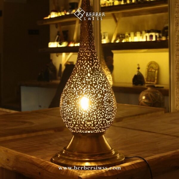 Moroccan lamp in brass - lampshade - handmade copper night light