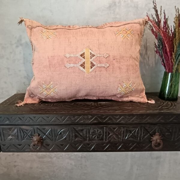 Moroccan Pink Cactus Silk Pillow Cover, - Buy 2 & Get 1 Free - buy 3  Get 2 Free