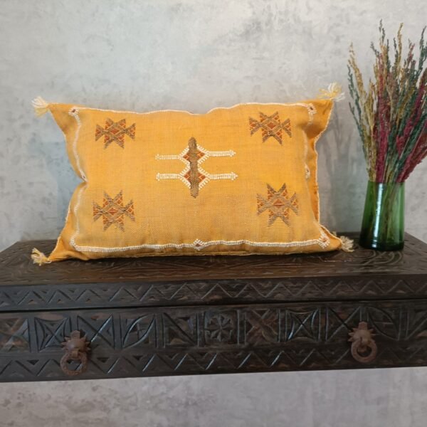 Moroccan Orange Cactus Silk Pillow Cover, - Buy 2 & Get 1 Free - buy 3  Get 2 Free