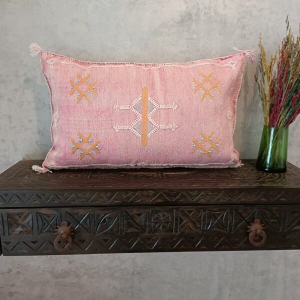 Moroccan Pink Cactus Silk Pillow Cover, - Buy 2 & Get 1 Free - buy 3  Get 2 Free