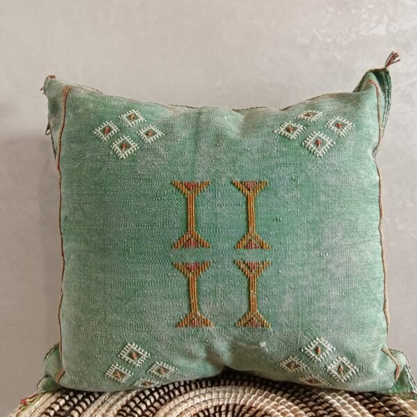 Moroccan Green Cactus Silk Pillow Cover, - Buy 2 & Get 1 Free - buy 3  Get 2 Free