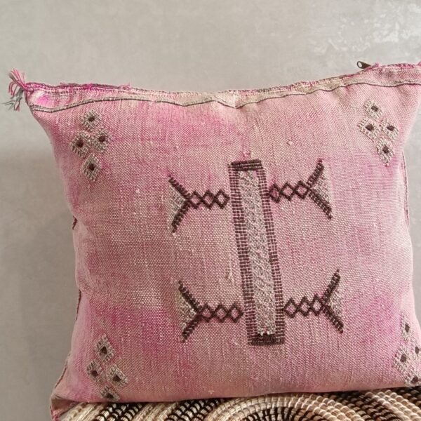 Moroccan Pink Cactus Silk Pillow Cover, - Buy 2 & Get 1 Free - buy 3  Get 2 Free