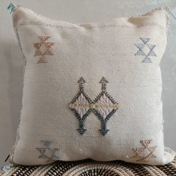 Moroccan White Cactus Silk Pillow Cover, - Buy 2 & Get 1 Free - buy 3  Get 2 Free