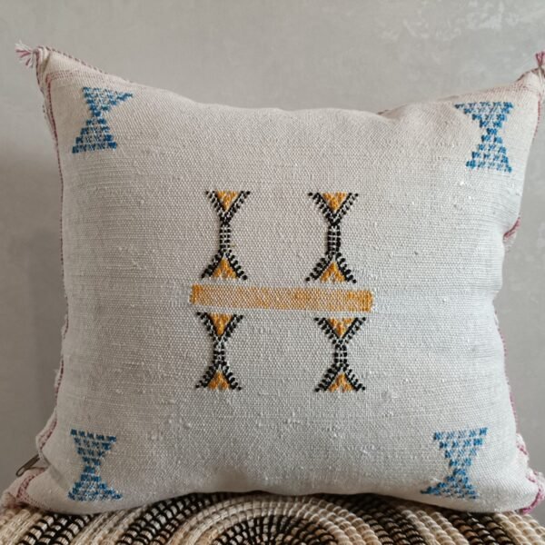 Moroccan White Cactus Silk Pillow Cover, - Buy 2 & Get 1 Free - buy 3  Get 2 Free