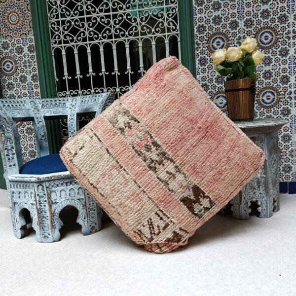 Moroccan square cushion, Boujaad Ottoman pouf, Floor cushion, Floor pillow,Moroccan kilim pouf, Flour pouf, handmade pouf kilim Moroccan