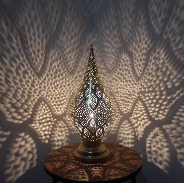 Moroccan Table Lamp, Brass Table Lamp, Mosaic Lamps, Living Room Table Lamp