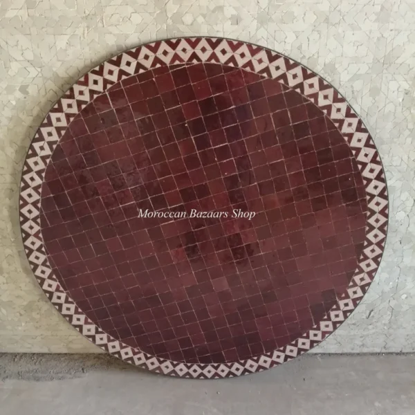 Round Mosaic Table, housewarming gift, Moroccan home decor.