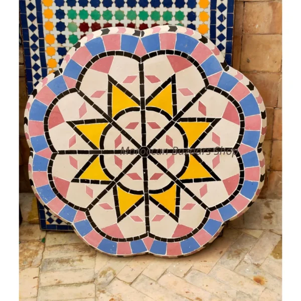 Mosaic Table, Multi-Colors table