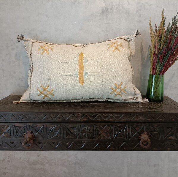 Moroccan Cactus Silk Pillow Cover, - Buy 2 & Get 1 Free - buy 3  Get 2 Free