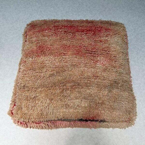 Moroccan vintage floor cushion, berber pouf, ottoman footrest, handmade floor pillow from vintage rug