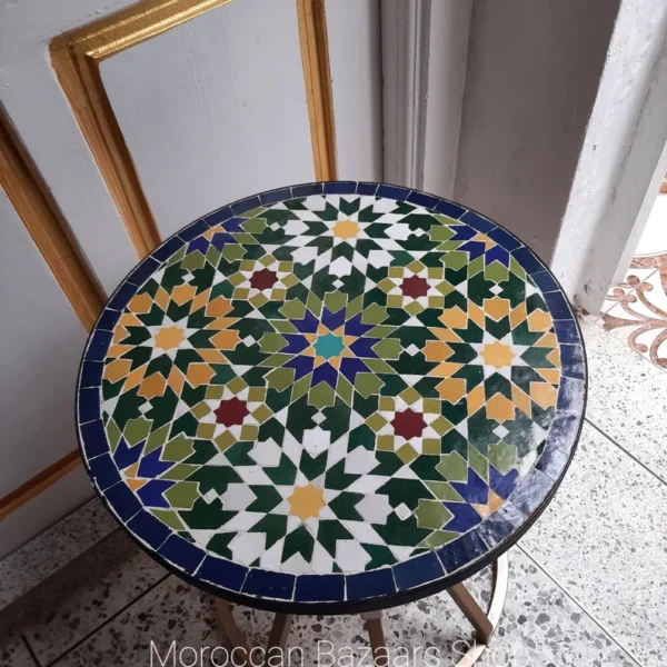 coffe table, side table, round table, Moroccan decor