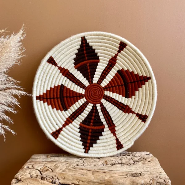 Maroccan flat wool platter