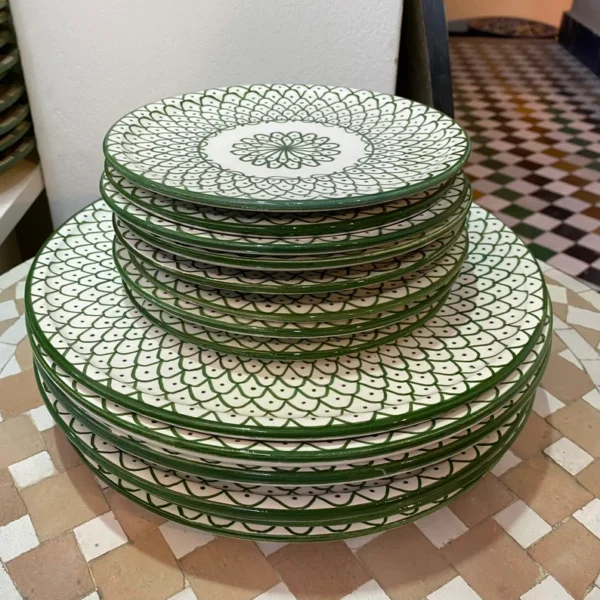 handmade & hand painted dinner plate
