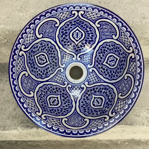 Moroccan ceramic sink, handmade